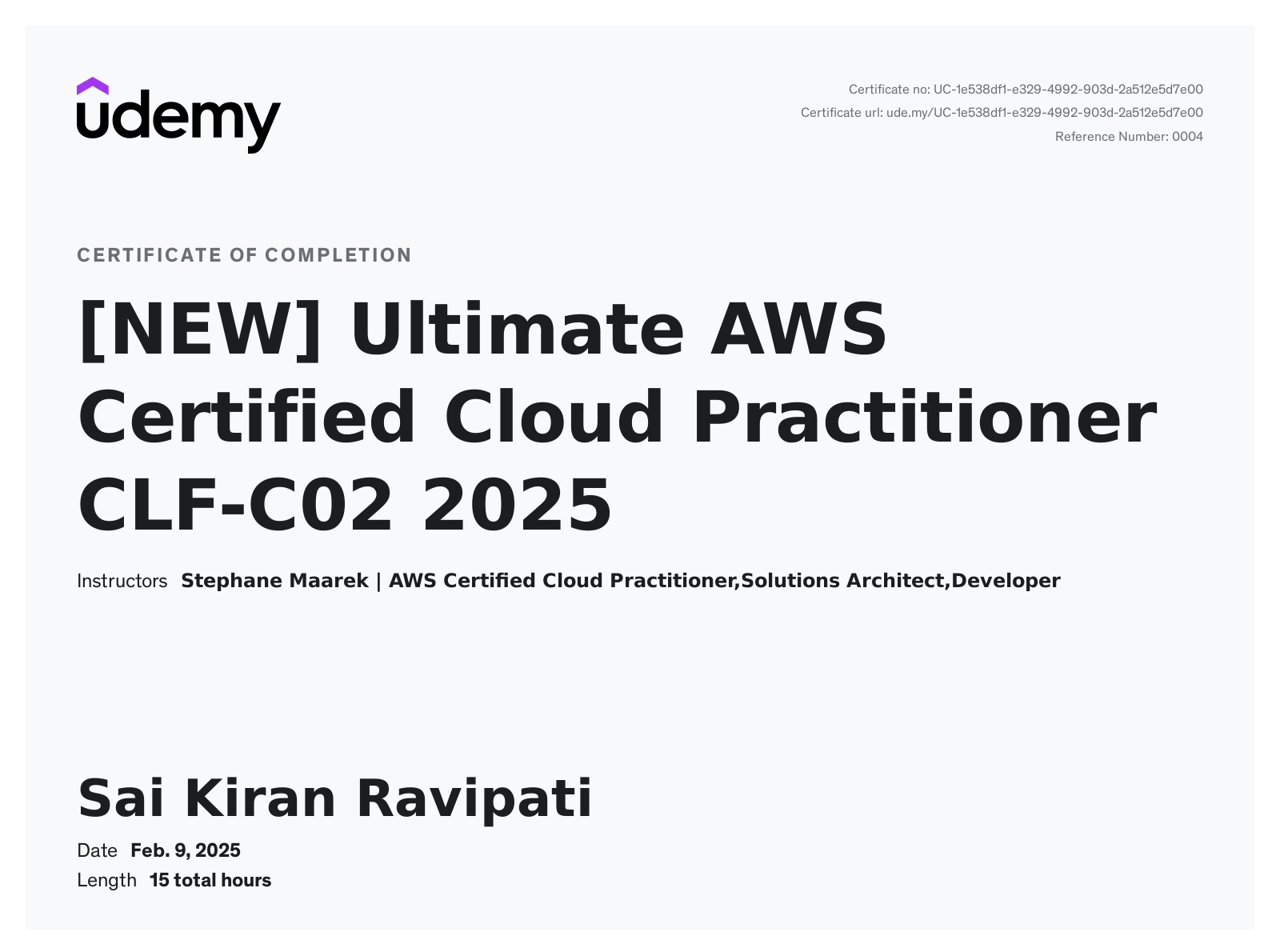 AWS cloud practitioner